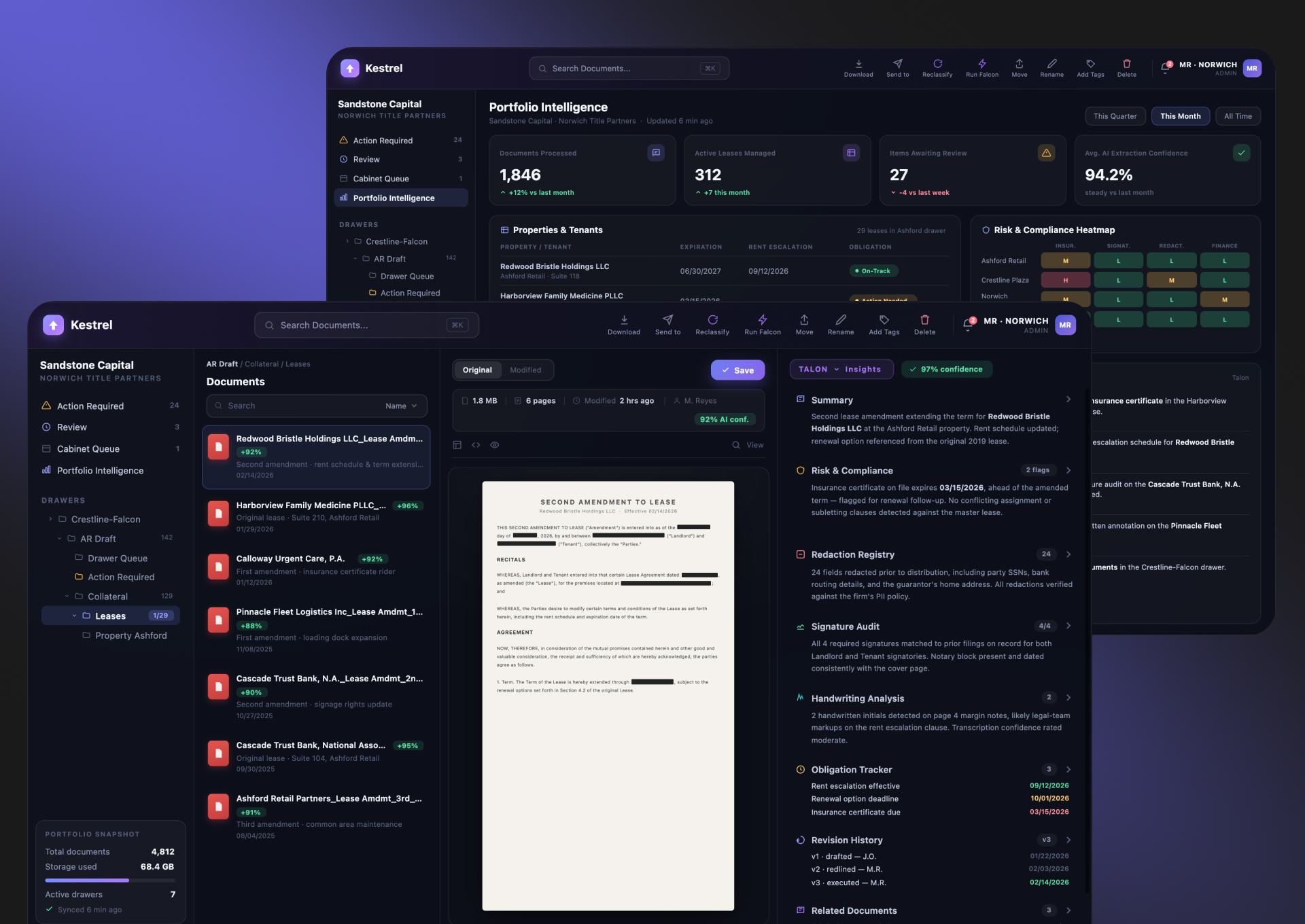 FYLZ AI document intelligence platform workspace preview